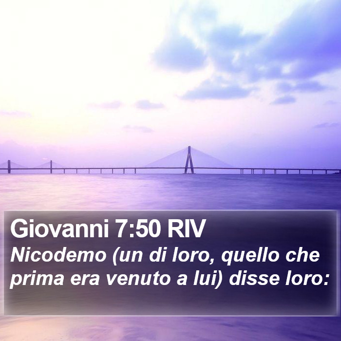 Giovanni 7:50 RIV Bible Study