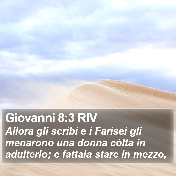 Giovanni 8:3 RIV Bible Study