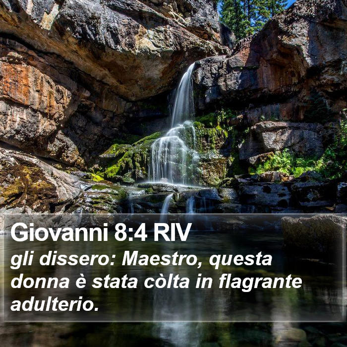 Giovanni 8:4 RIV Bible Study