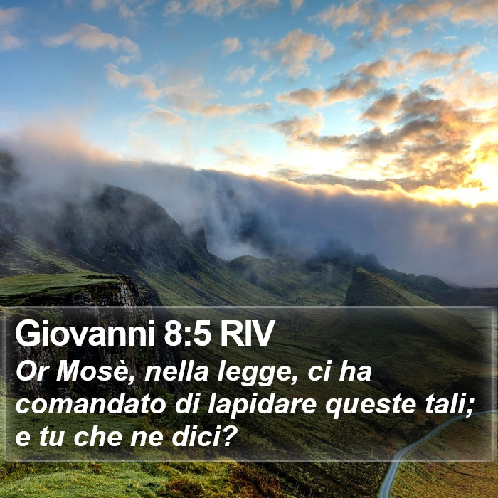 Giovanni 8:5 RIV Bible Study