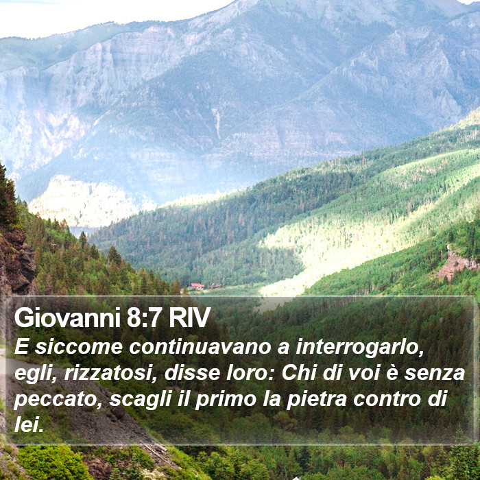 Giovanni 8:7 RIV Bible Study