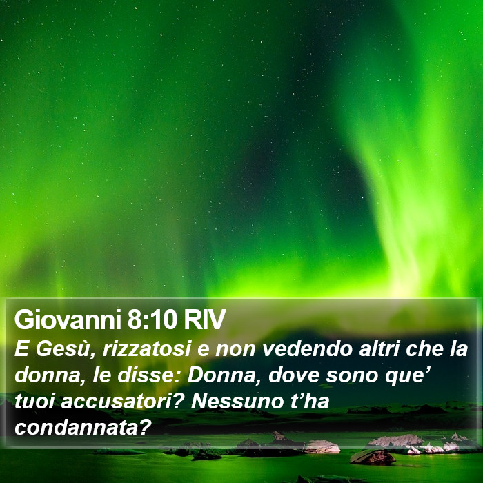 Giovanni 8:10 RIV Bible Study