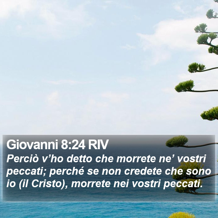 Giovanni 8:24 RIV Bible Study