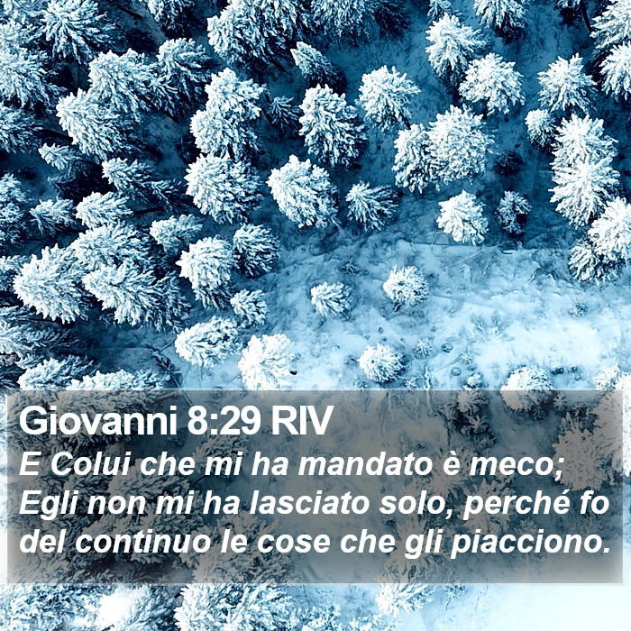 Giovanni 8:29 RIV Bible Study