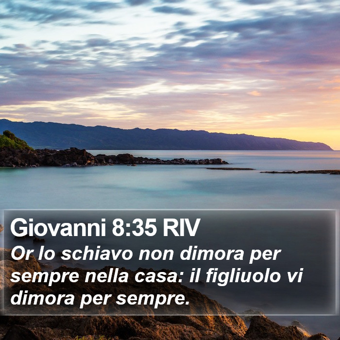 Giovanni 8:35 RIV Bible Study