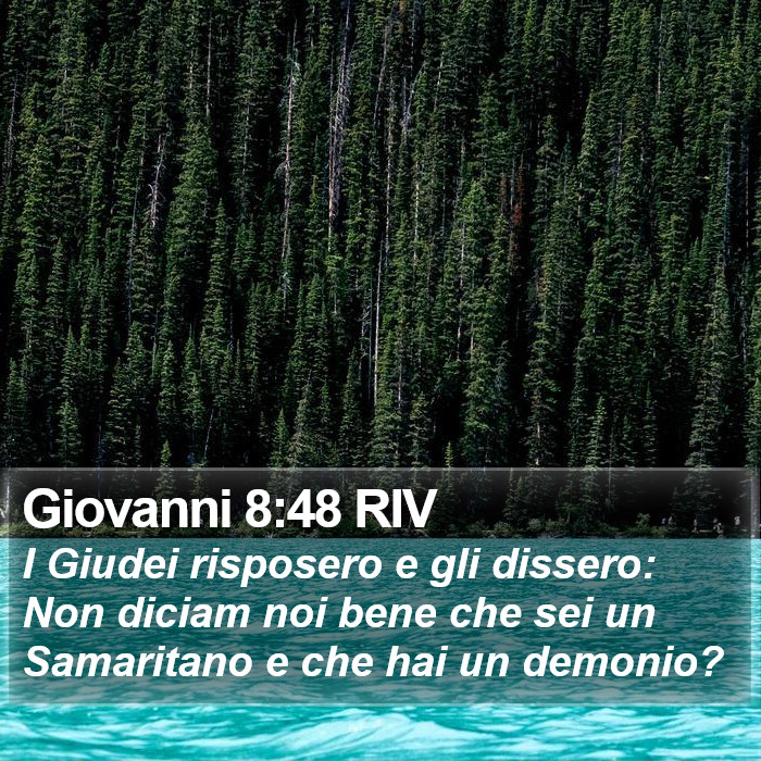 Giovanni 8:48 RIV Bible Study