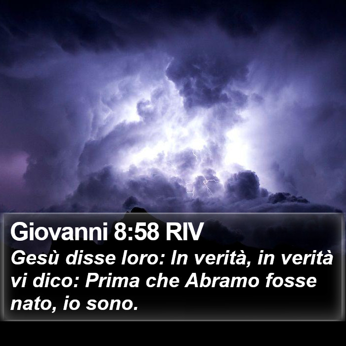 Giovanni 8:58 RIV Bible Study