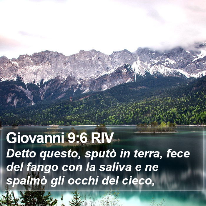 Giovanni 9:6 RIV Bible Study