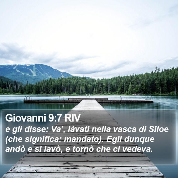 Giovanni 9:7 RIV Bible Study