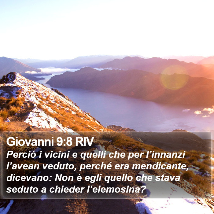 Giovanni 9:8 RIV Bible Study