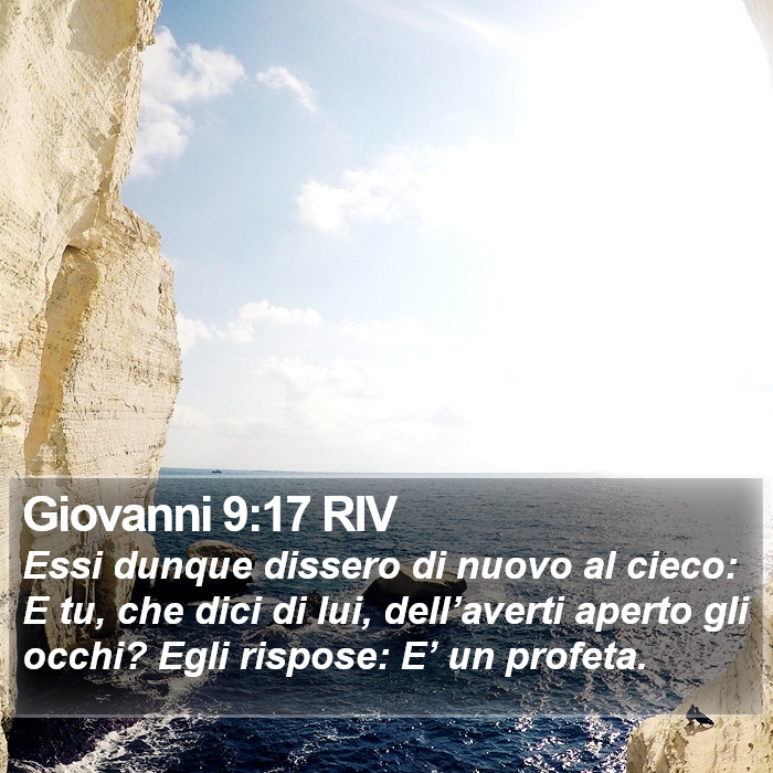 Giovanni 9:17 RIV Bible Study