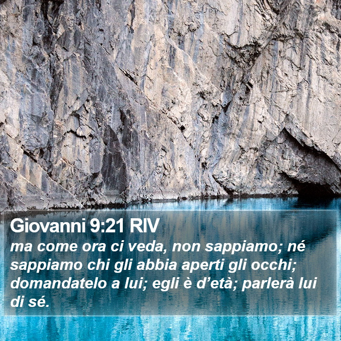 Giovanni 9:21 RIV Bible Study