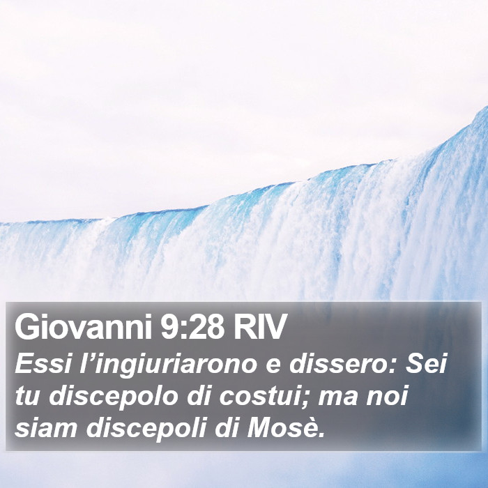 Giovanni 9:28 RIV Bible Study