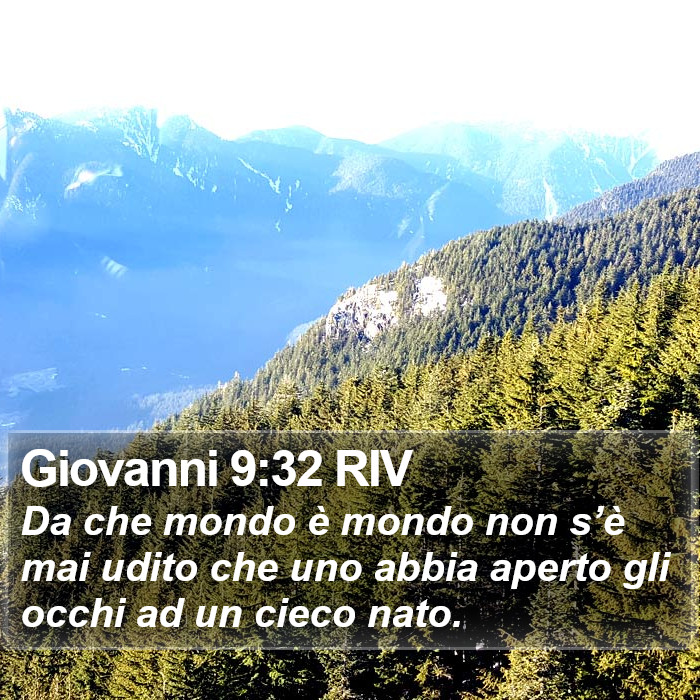 Giovanni 9:32 RIV Bible Study