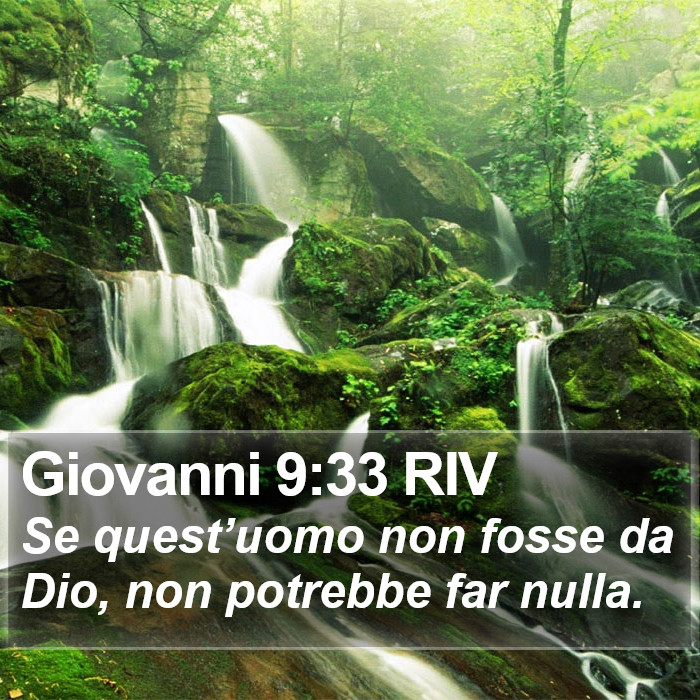 Giovanni 9:33 RIV Bible Study