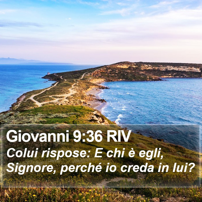 Giovanni 9:36 RIV Bible Study
