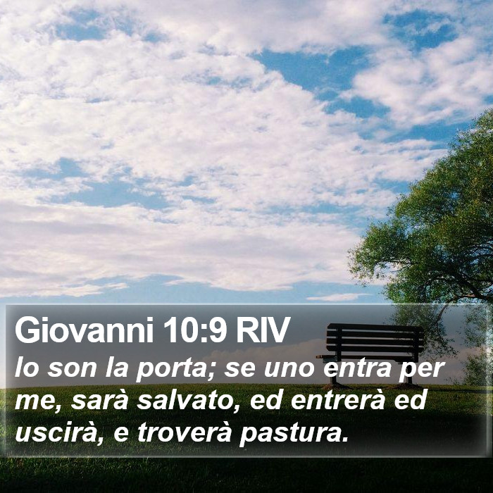 Giovanni 10:9 RIV Bible Study