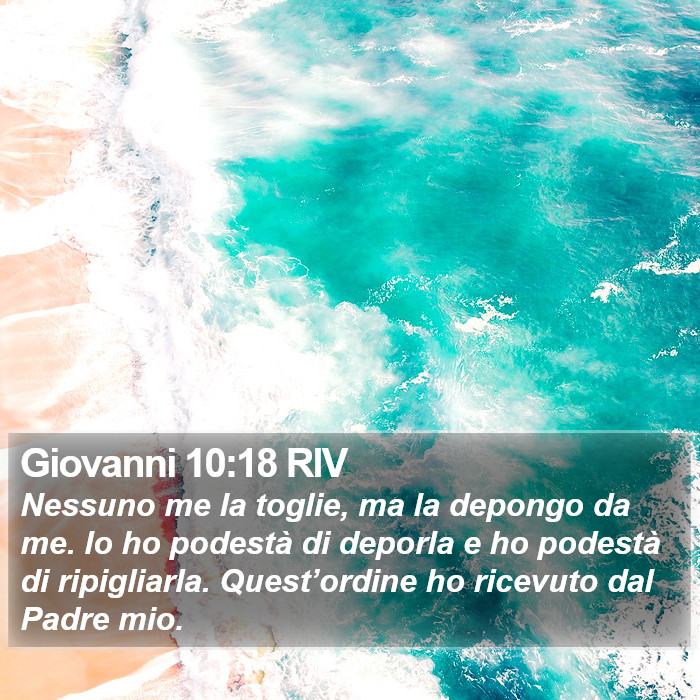 Giovanni 10:18 RIV Bible Study