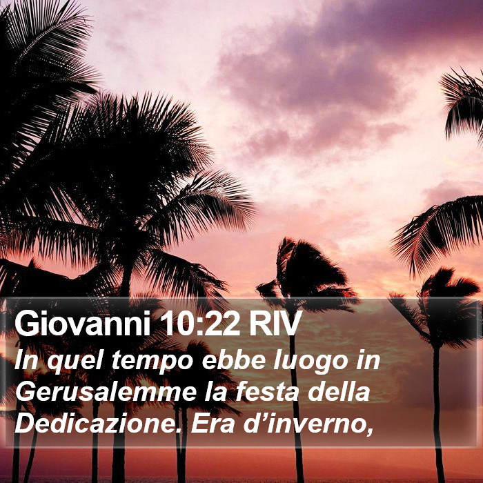 Giovanni 10:22 RIV Bible Study