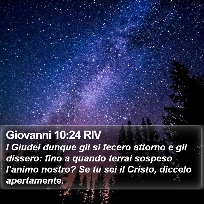 Giovanni 10:24 RIV Bible Study