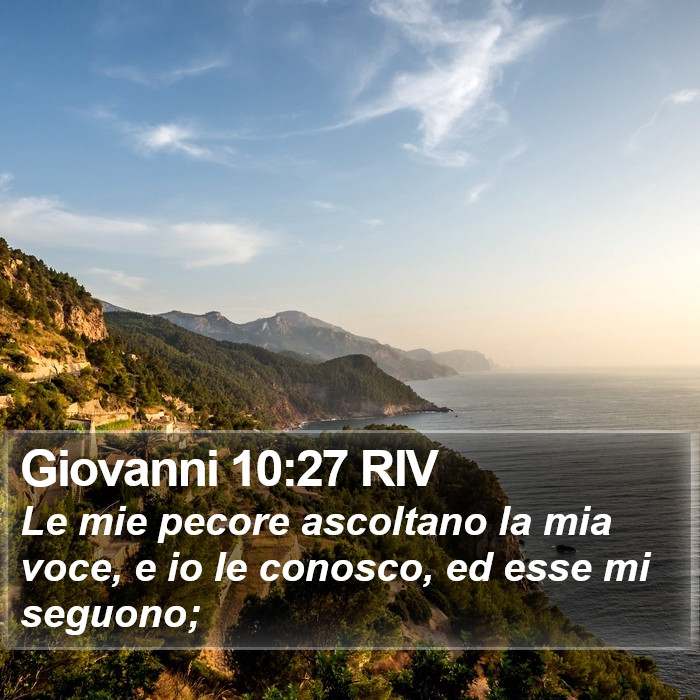 Giovanni 10:27 RIV Bible Study