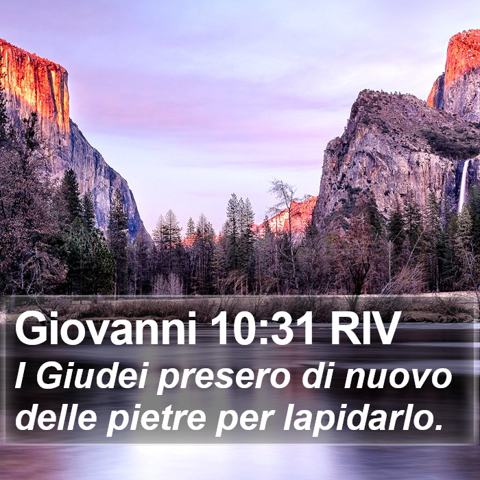 Giovanni 10:31 RIV Bible Study