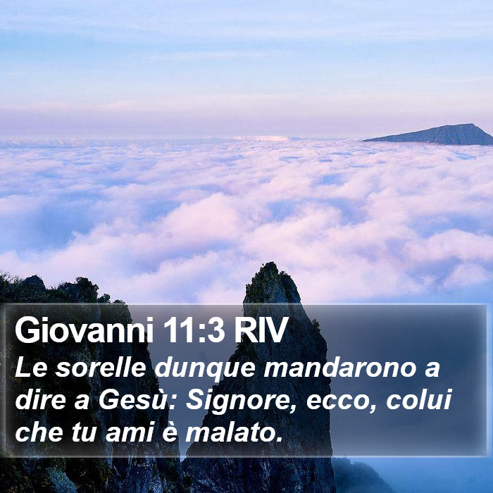 Giovanni 11:3 RIV Bible Study