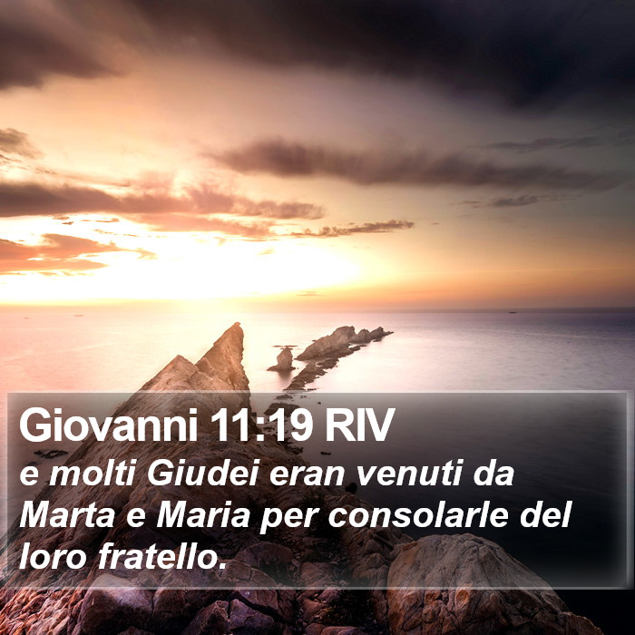 Giovanni 11:19 RIV Bible Study