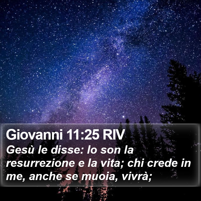 Giovanni 11:25 RIV Bible Study