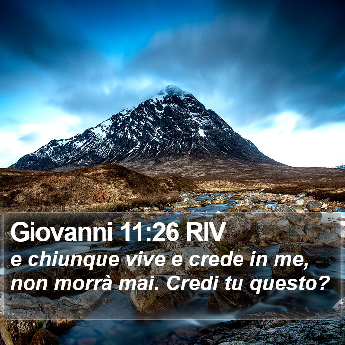 Giovanni 11:26 RIV Bible Study