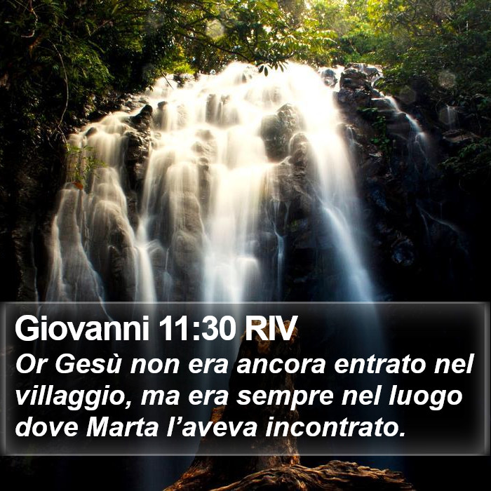 Giovanni 11:30 RIV Bible Study