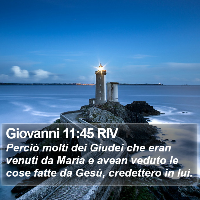 Giovanni 11:45 RIV Bible Study