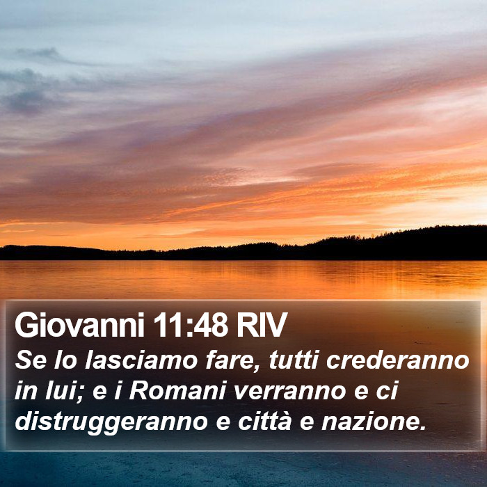 Giovanni 11:48 RIV Bible Study