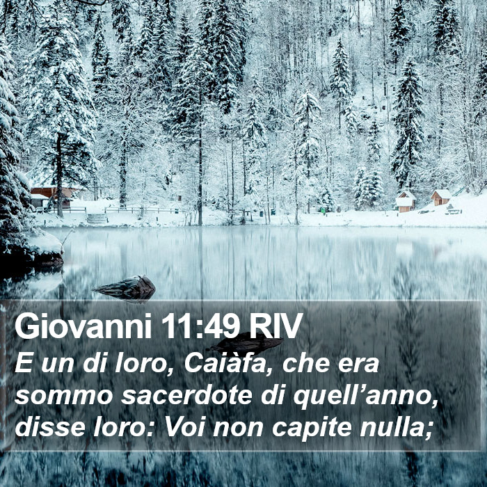 Giovanni 11:49 RIV Bible Study