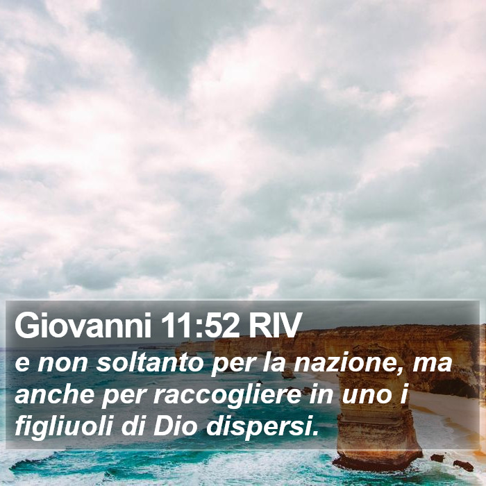 Giovanni 11:52 RIV Bible Study