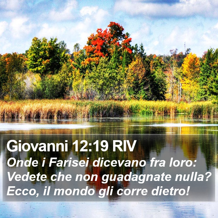 Giovanni 12:19 RIV Bible Study