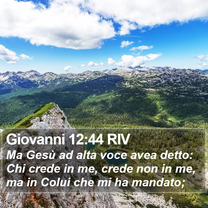 Giovanni 12:44 RIV Bible Study