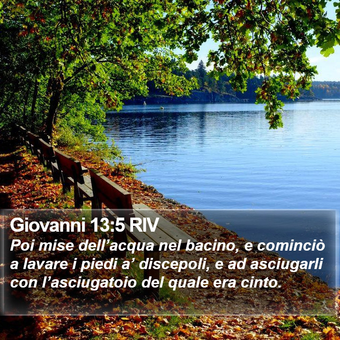 Giovanni 13:5 RIV Bible Study