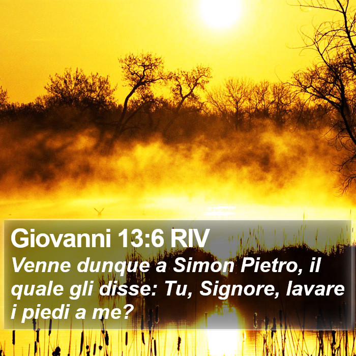 Giovanni 13:6 RIV Bible Study