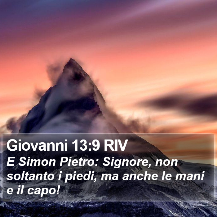 Giovanni 13:9 RIV Bible Study