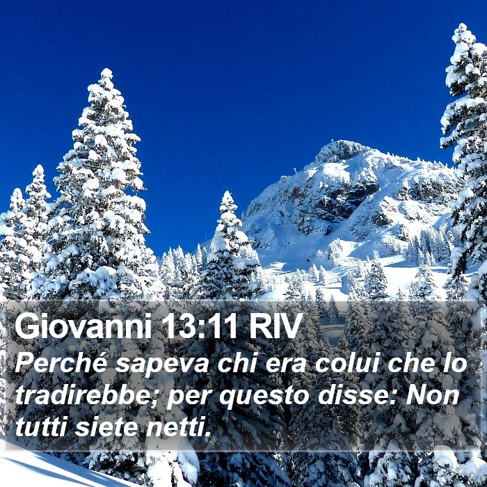 Giovanni 13:11 RIV Bible Study