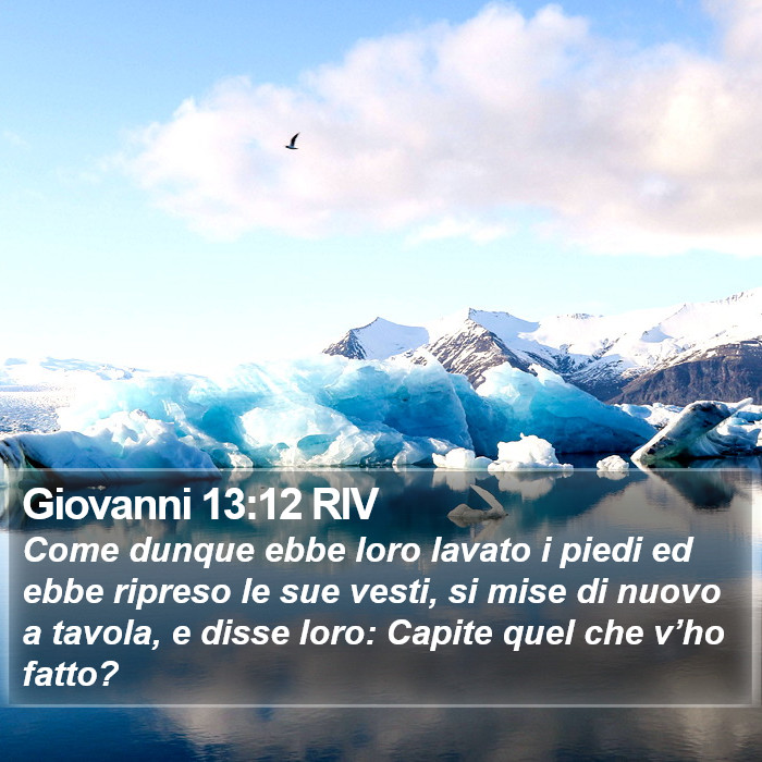 Giovanni 13:12 RIV Bible Study