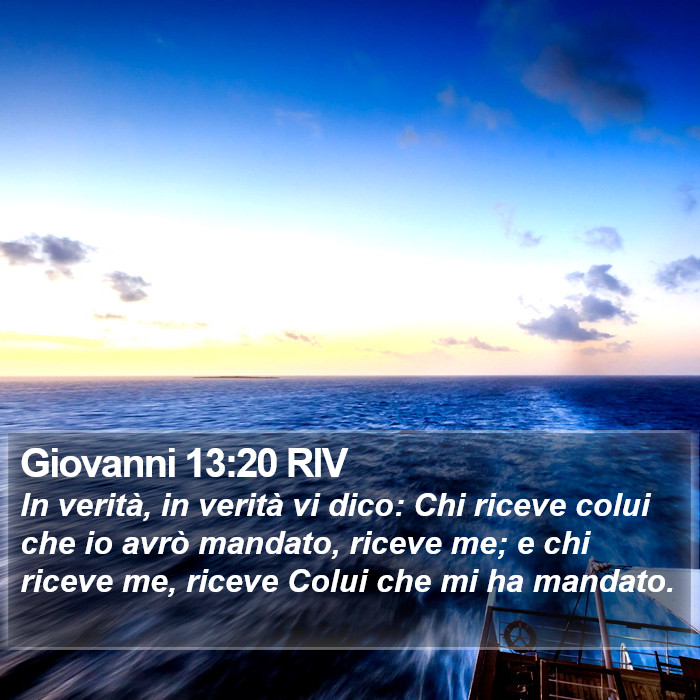 Giovanni 13:20 RIV Bible Study