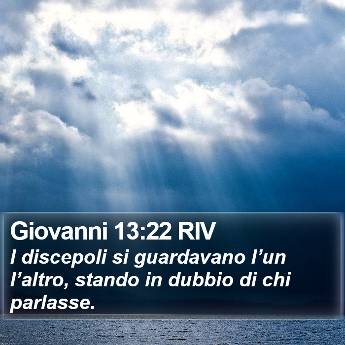 Giovanni 13:22 RIV Bible Study
