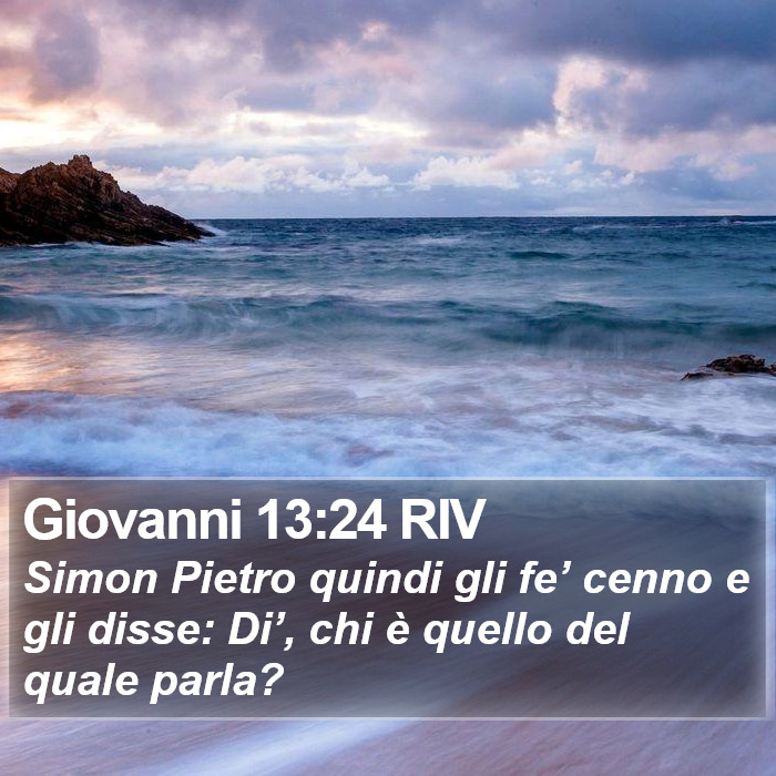 Giovanni 13:24 RIV Bible Study