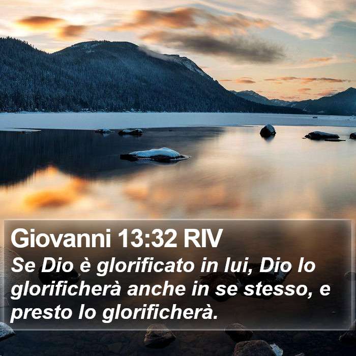 Giovanni 13:32 RIV Bible Study
