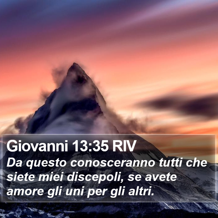 Giovanni 13:35 RIV Bible Study