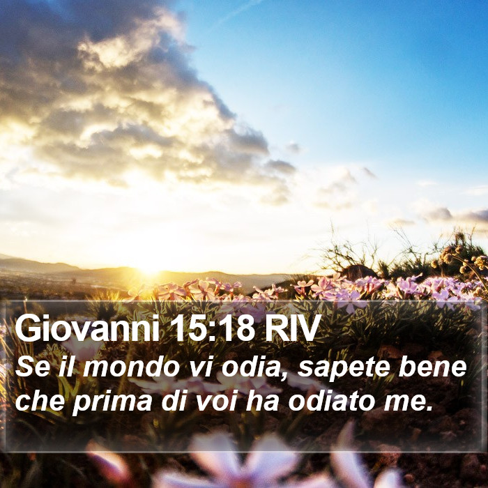 Giovanni 15:18 RIV Bible Study