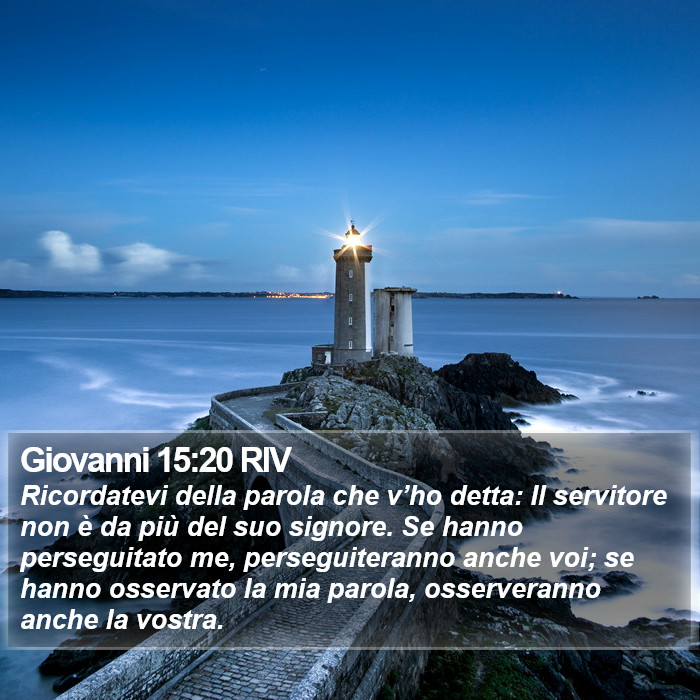 Giovanni 15:20 RIV Bible Study