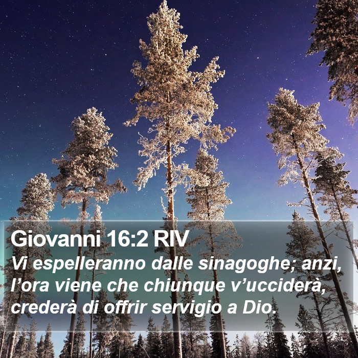 Giovanni 16:2 RIV Bible Study